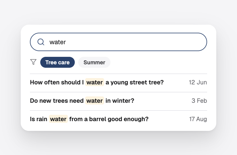 Searching the archive for water, filtered by subject