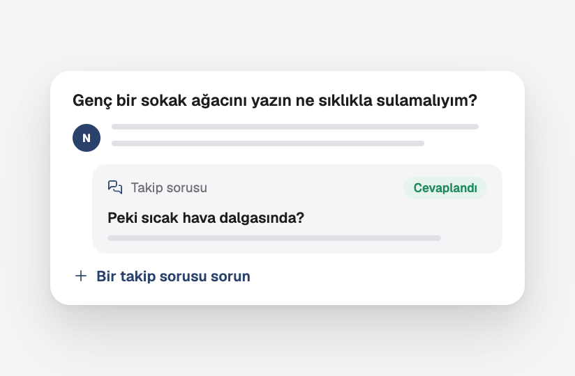 Yanıtlanmış bir ek soruyla yayımlanmış bir yanıt