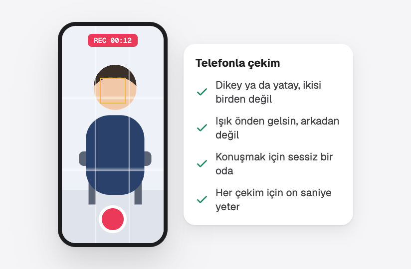 Röportaj çeken bir telefon; yanında telefonla çekim için dört ipucu